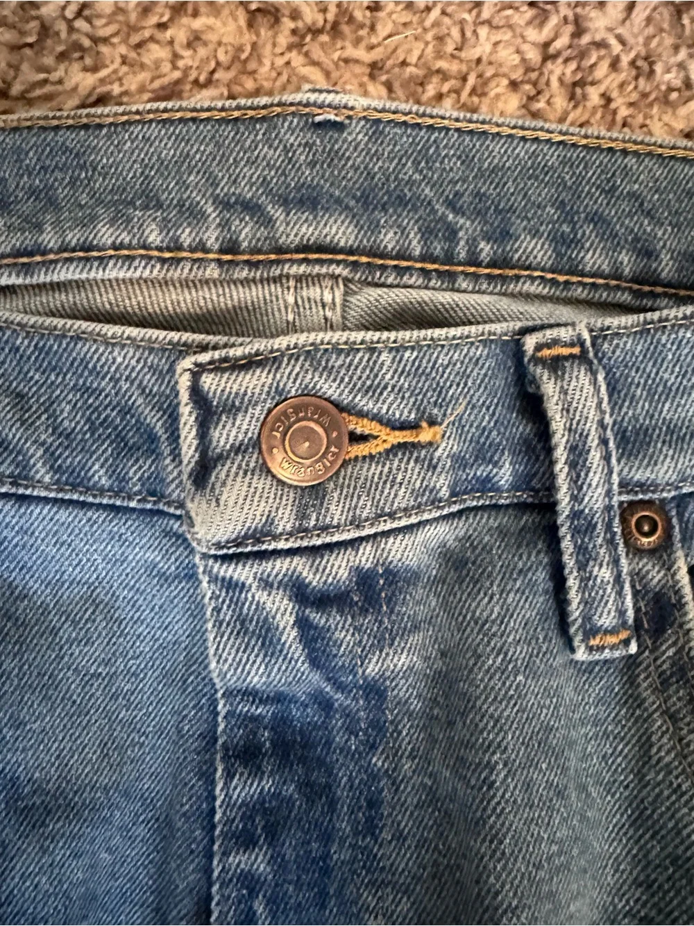 Wrangler Straight Leg Men's Blue Jeans
